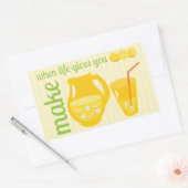 Make Lemonade Rechthoekige Sticker (Envelop)