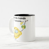 Make Lemonade Tweekleurige Koffiemok (Voorkant links)