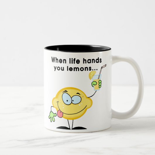 Make Lemonade Tweekleurige Koffiemok (Rechts)
