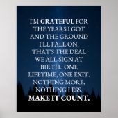 Make Life Count  Poster (Voorkant)