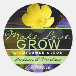 Make Love Grow Zonnebloem Stickers