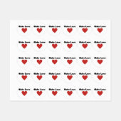 Make Love Hearts 2024 Labels (Vel)