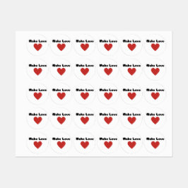 Make Love Hearts 2024 Labels