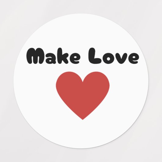 Make Love Hearts 2024 Labels (Design 2)