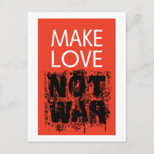 Make Love - Not Ugly War Briefkaart