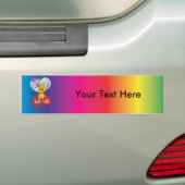 Make Love not War 2 ~ 60s Hippie Peace Sign Bumpersticker (Op auto)
