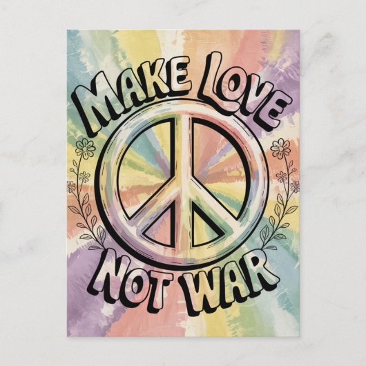 Make Love Not War Briefkaart (Voorkant)