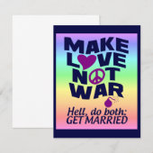 Make Love Not War Custom poster (Voorkant / Achterkant)