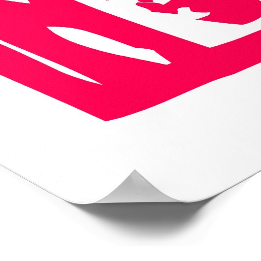 Make Love, not War - Hippie Design for Peace Poster (Hoek)