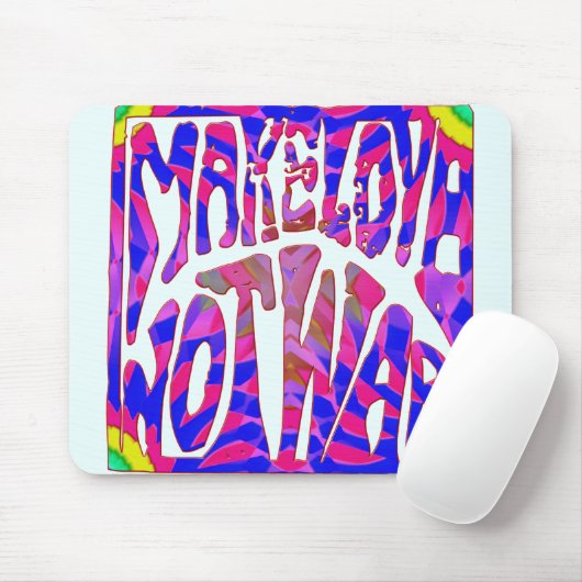Make Love Not War Mousepad Muismat (Met muis)