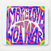 Make Love Not War Mousepad Muismat (Voorkant)