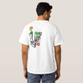 Make love not war t-shirt (Achterkant volledig)