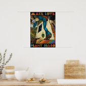 Make Love Plant Seeds - Art Print Poster (Keuken)