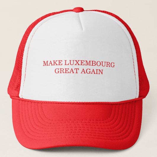 Make Luxembourg Great Again Trucker Pet (Voorkant)