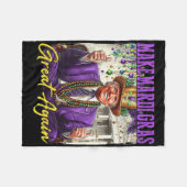 Make Mardi Gras Great Again  Fleece Deken (Voorkant (Horizontaal))