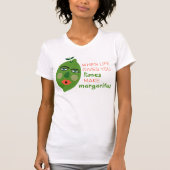 Make Margaritas Funny Limoen Whimsical T-shirt (Voorkant)