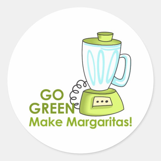 MAKE MARGARITAS RONDE STICKER (Voorkant)