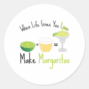 Make Margaritas Ronde Sticker