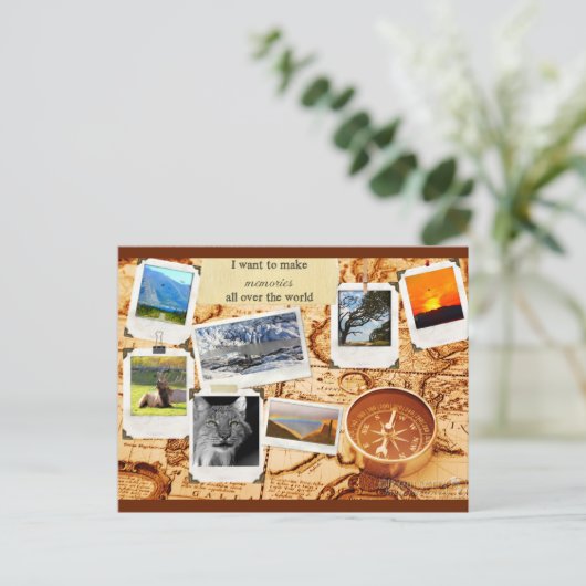 Make Memories Map Briefkaart (Staand voorkant)