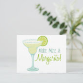 Make Mine A Margarita Briefkaart (Staand voorkant)