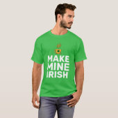 Make Mine Irish cool grappig T-shirt (Voorkant volledig)