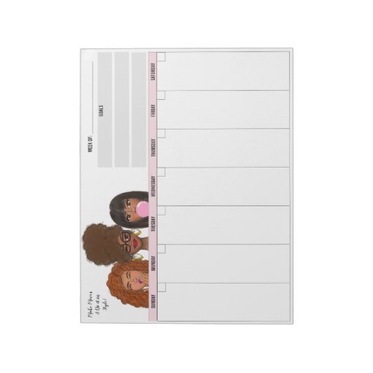 Make Moves Weekly Notepad Notitieblok (Linkerzijde)