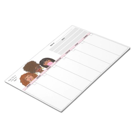 Make Moves Weekly Notepad Notitieblok (Schuin)