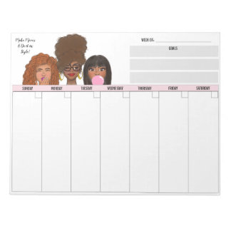 Make Moves Weekly Notepad Notitieblok