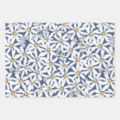 Make My Daisy - Marine, Koraal, Groen Inpakpapier Vel (Voorkant)