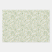 Make My Daisy - roze, koraal, groen Inpakpapier Vel (Voorkant 3)