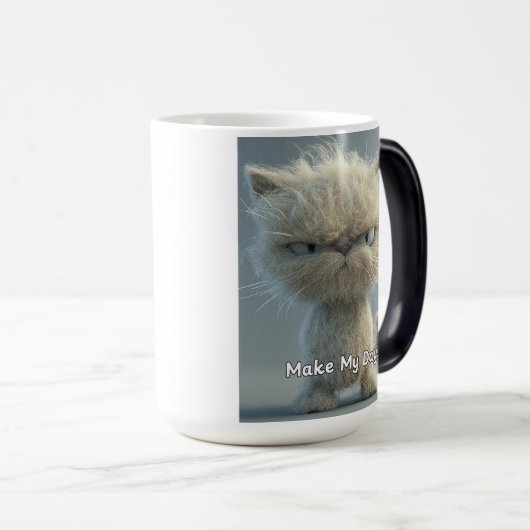 Make My Day beroemd gemaakt door Sarcastic Cat Magische Mok (Voorkant rechts)