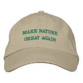 Make Nature Great Again Geborduurde Pet (Voorkant)