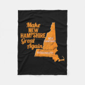 Make New Hampshire Great Again Build A Wall  Fleece Deken (Voorkant)