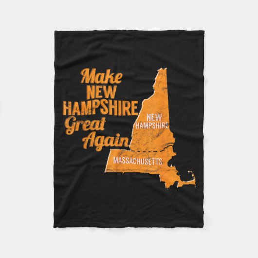 Make New Hampshire Great Again Build A Wall  Fleece Deken (Voorkant)