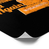 Make New Hampshire Great Again Build A Wall  Poster (Hoek)