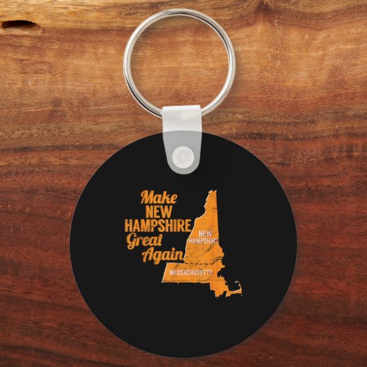 Make New Hampshire Great Again Build A Wall  Sleutelhanger (Voorkant)