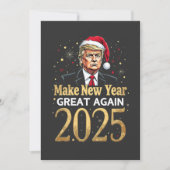 Make Nieuwjaar Geweldig Again 2025 Trump inaugurat Bedankkaart (Voorkant)