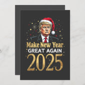 Make Nieuwjaar Geweldig Again 2025 Trump inaugurat Bedankkaart (Voorkant / Achterkant)