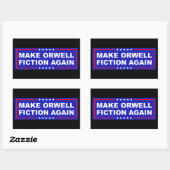 Make Orwell Fiction Again Rechthoekige Sticker (Vel)