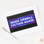 Make Orwell Fiction Again Rechthoekige Sticker (Envelop)