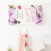 make-over glam sparkle verjaardagsfeest spandoek (Insitu)