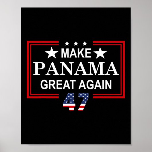 Make Panama Great Again Flag  Poster (Voorkant)
