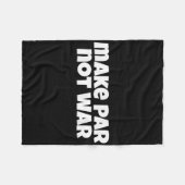 Make Par Not War Golf Handicap T-shirt Putter Driv Fleece Deken (Voorkant (Horizontaal))