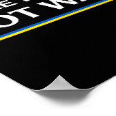 Make Peace Not War - Stand With Ukraine  Poster (Hoek)