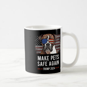 Make Pets Safe Again Boxer Dog Trump Koffiemok
