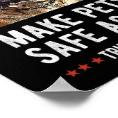 Make Pets Safe Again Bullmastiff Hond Trump  Poster (Hoek)