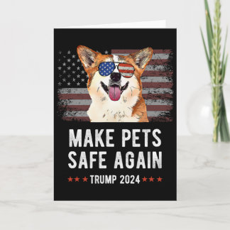 Make Pets Safe Again Corgi Dog Trump 2024  Kaart