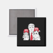 Make Pets Safe Again Election Mega Trump Funny Deb Magneet (Voorkant / Achterkant)