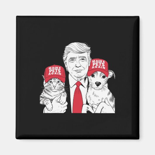 Make Pets Safe Again Election Mega Trump Funny Deb Magneet (Voorkant)
