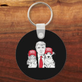 Make Pets Safe Again Election Mega Trump Funny Det Sleutelhanger (Voorkant)
